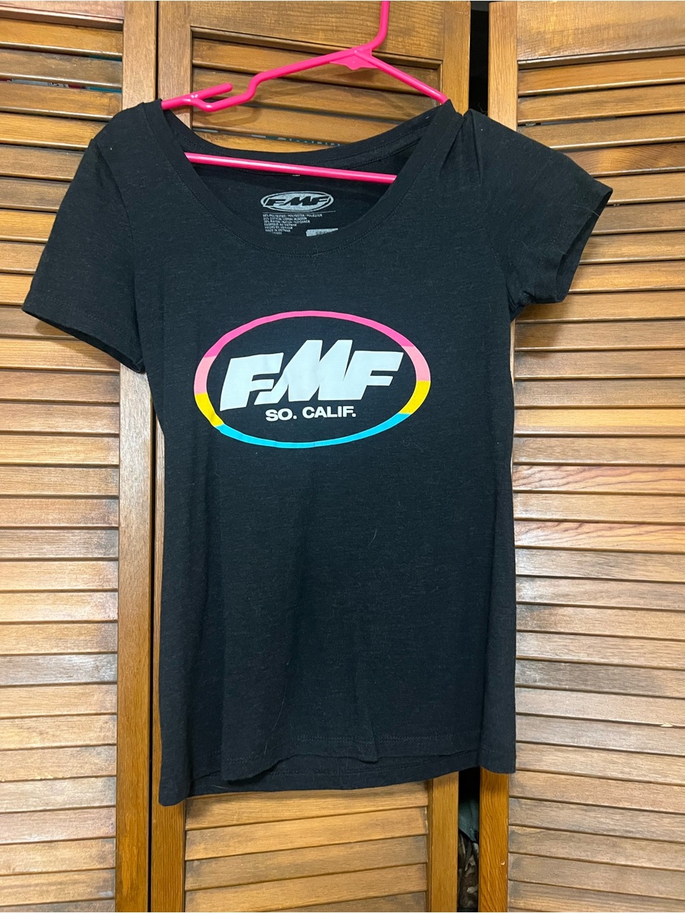 FMF So. Calif. Black Scoop Neck Logo Tee - Women's